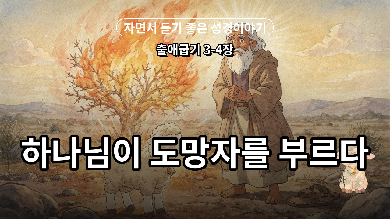 불타는 떨기나무 — 모세의 부름